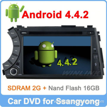 Ownice New Quad Core Android 4.4.2 for Kyron Actyon 2006-2012 car radio Cortex A9 1.6GHz CPU Support TPMS OBD